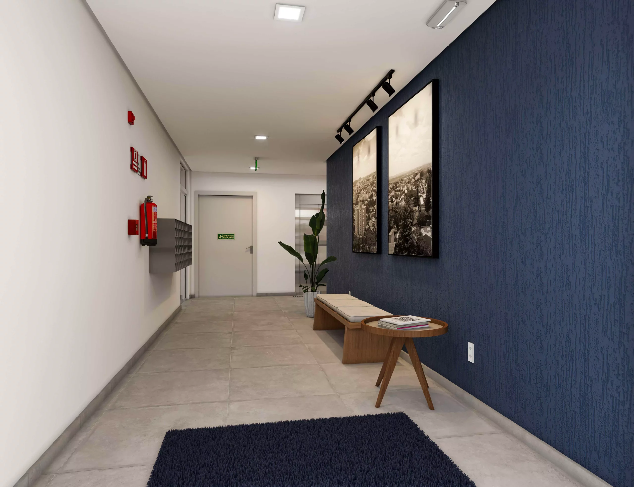 Hall empreendimento Ibiza em Novo Hamburgo